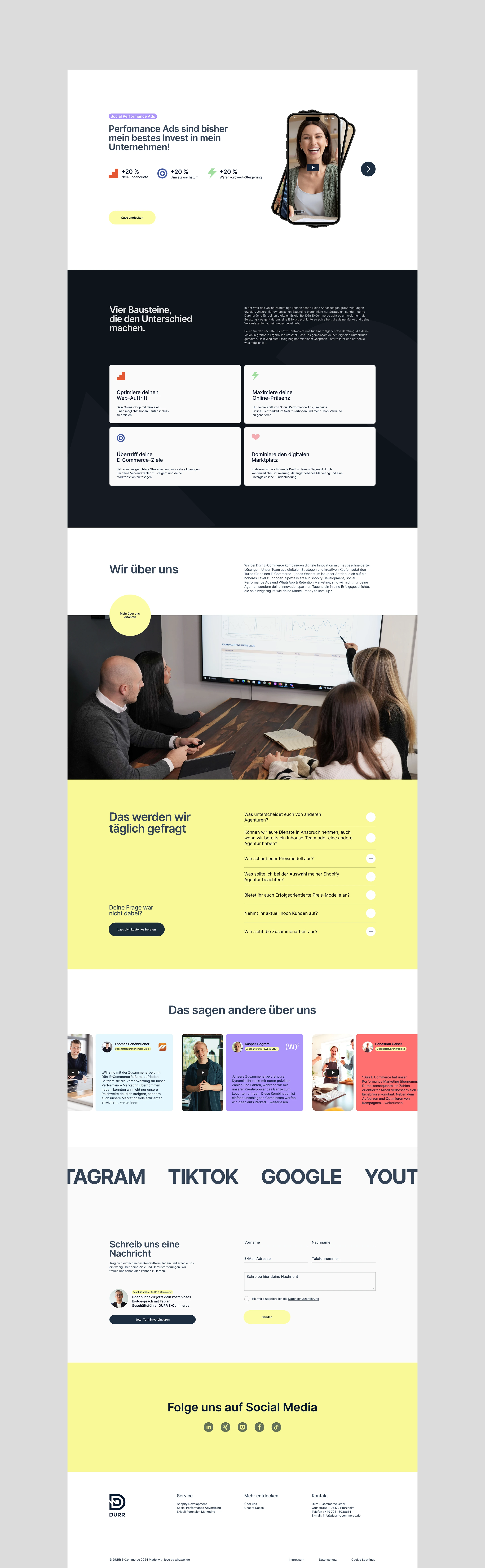 Dürr — data-driven e-commerce site — screen 2