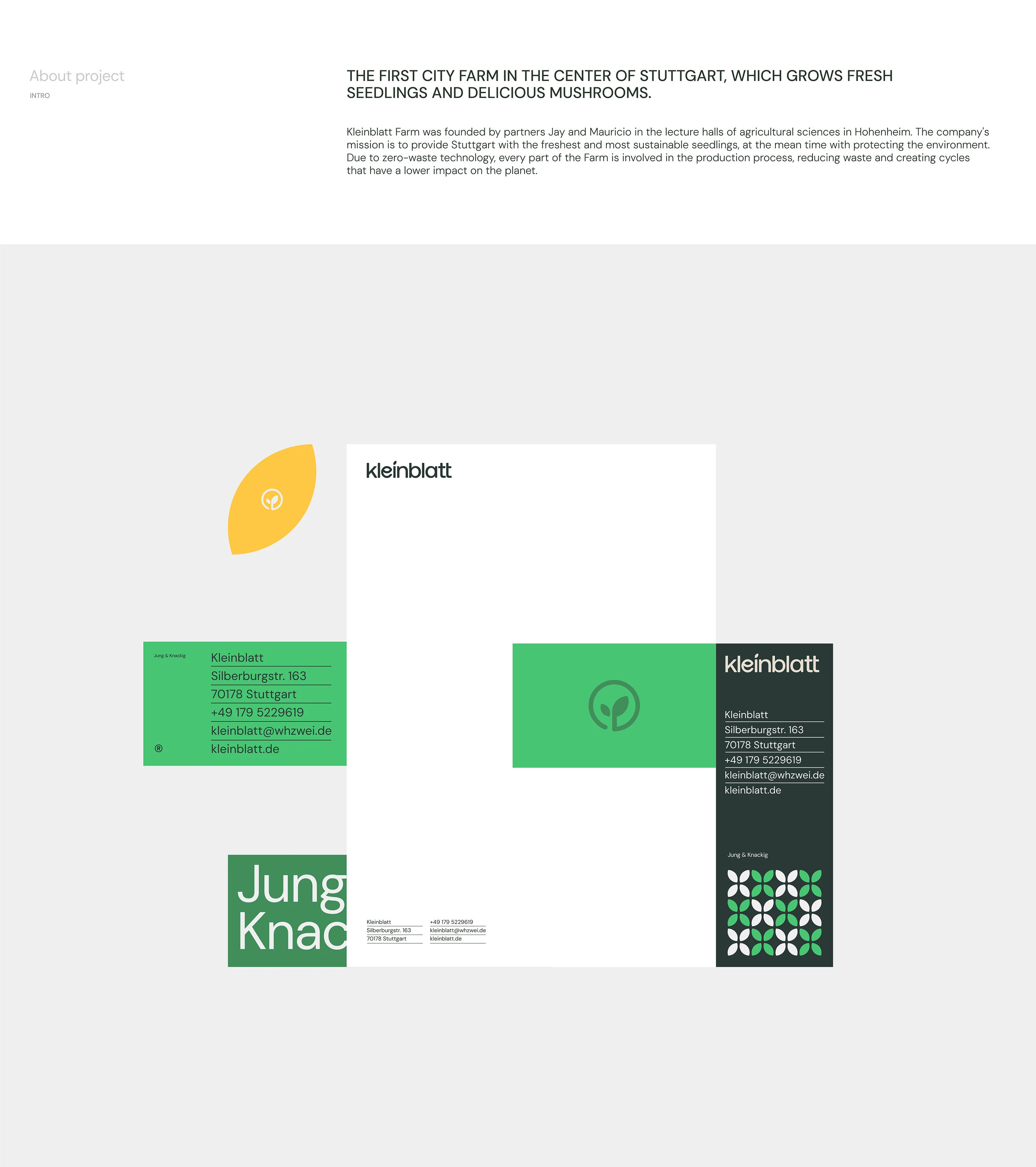 Kleinblatt — city-farm brand & web — screen 3