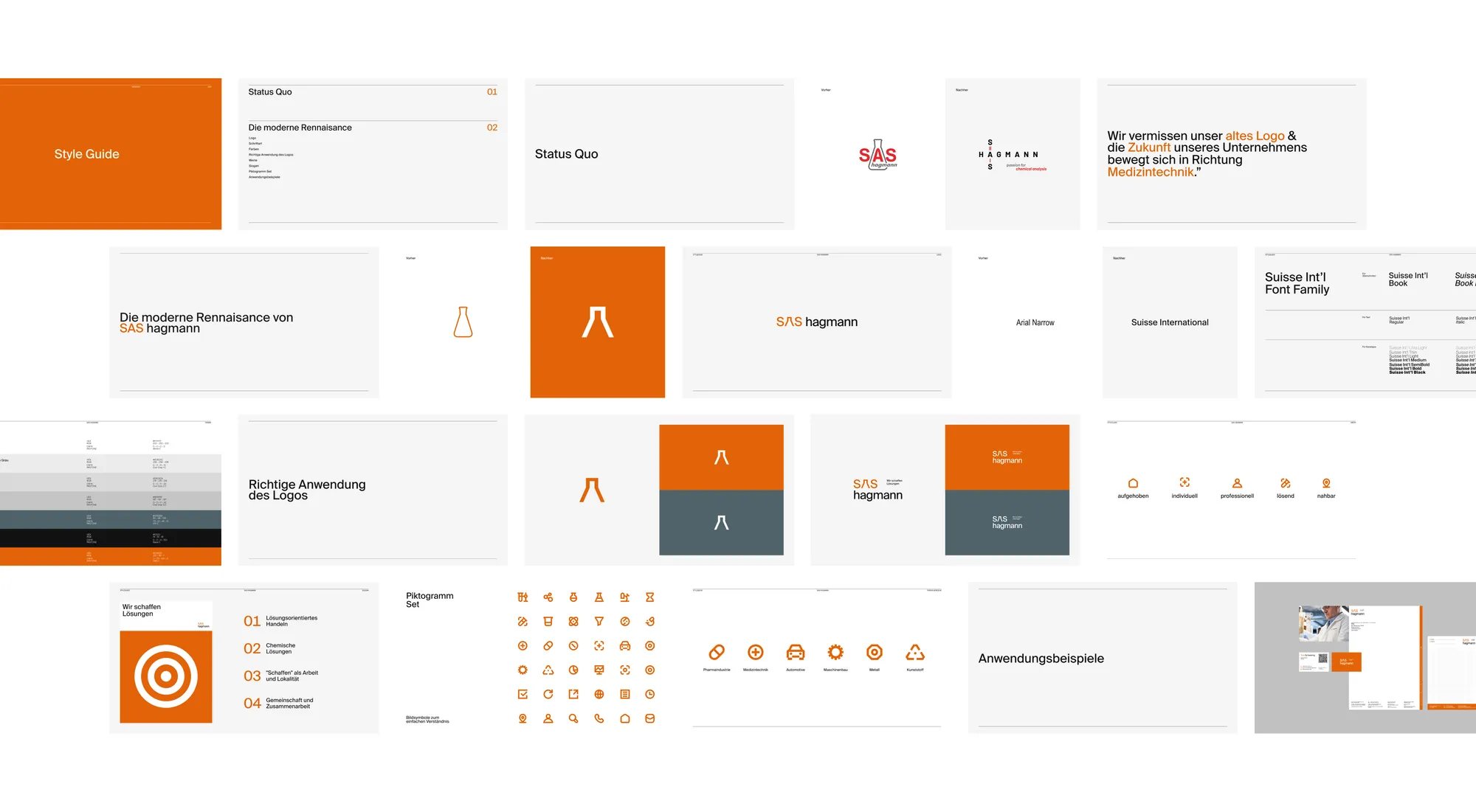 SAS Hagmann — Medtech brand identity — screen 2
