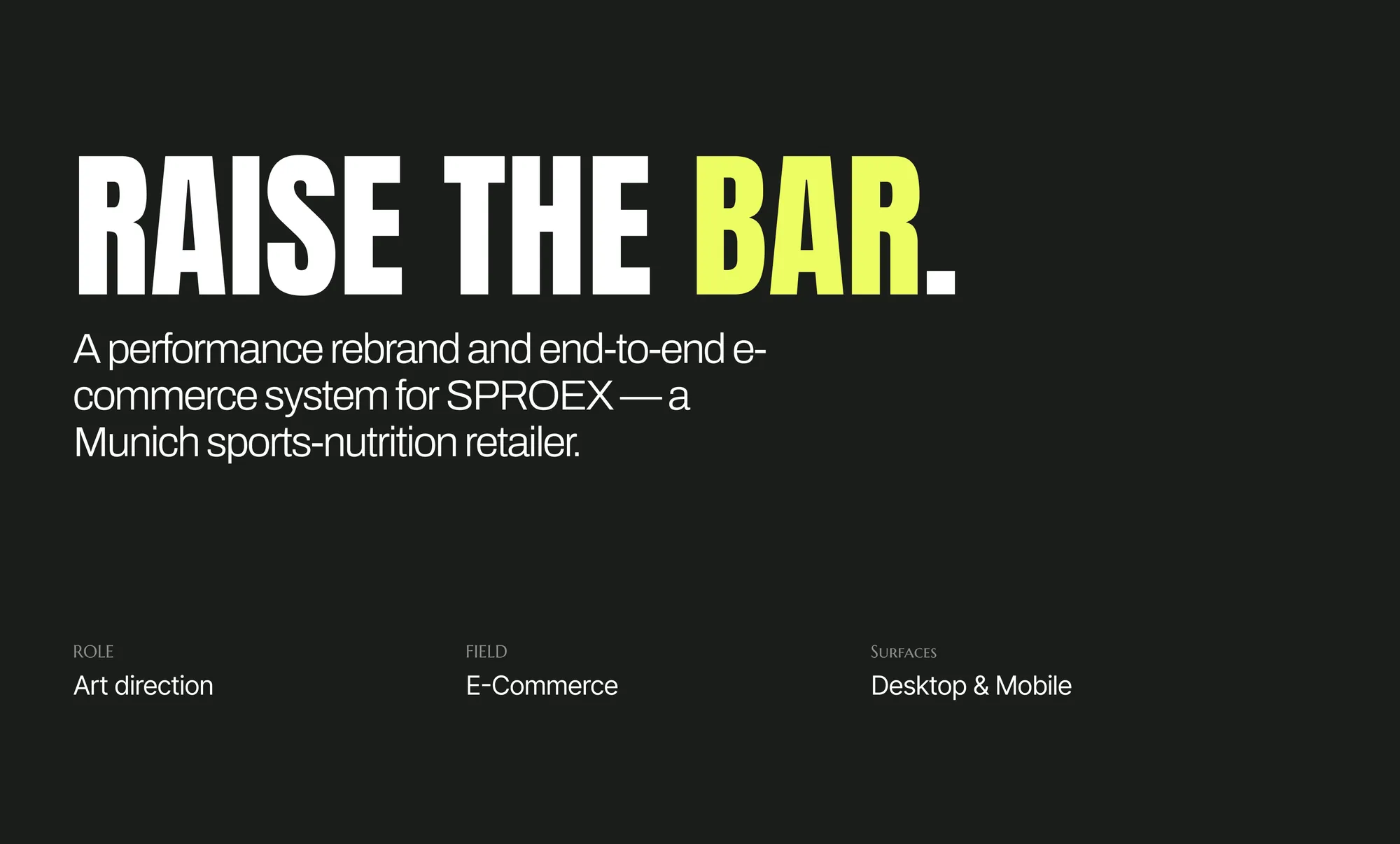 Sproex — Sports-nutrition e-commerce — screen 2