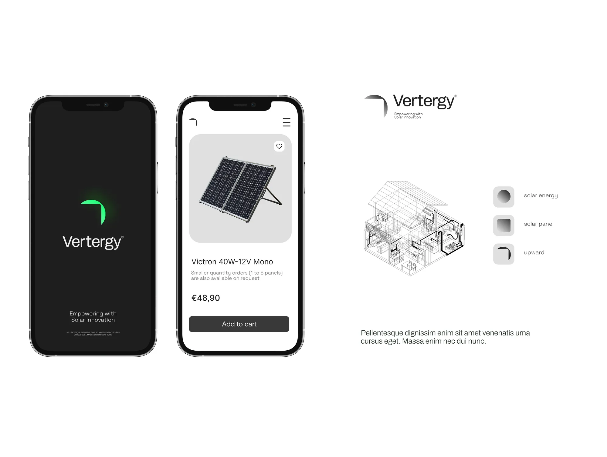 Vertergy — Solar brand identity & website — screen 4